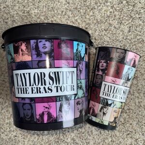 Taylor swift collectible eras tour bucket and cup